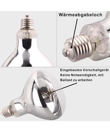 Buy Dernord 100W UV Heat Lamp for Turtles Geckos & Terrariums - Full Spectrum E27 Solar Spotlight - Buy Online on SooperMarket.com