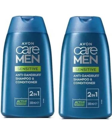 2x Avon Care Sensitive 2-in-1 Anti-Dandruff Shampoo & Conditioner 200ml(400ml) - Soothes Scalp & Nourishes Hair - Buy Online on SooperMarket.com