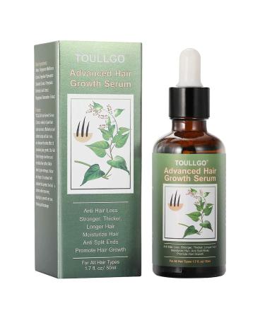 Hair Growth Serum for Thicker Longer Fuller Hair - Prevents Loss and Thinning with Vitamin-Rich Natural Treatment
