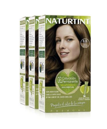 Natureint Biobased |Hair color oohne ammoniak |6.31 deep almond brown color |High proportion of natural ingredients3 pack |510 ml 6.31.Deep almond brown color 170 ml (3 pack)