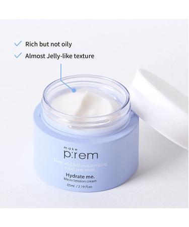 MAKEPREM Hydrate Me Micro Tension Cream - Hyaluronic Acid Moisturizer for Dry, Sensitive, and Acne-Prone Skin - 2.19 Fl Oz - Buy Online on SooperMarket.com