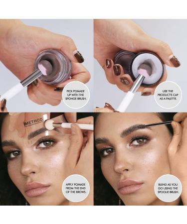 iMethod Eyebrow Stamp & Stencil Kit - Light Brown - Easy Brow Makeup Trio - Buy Online on SooperMarket.com