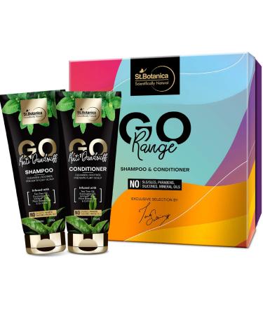 StBotanica Go Anti Dandruff Shampoo + Conditioner 200ml Each No SLS/Sulphate Paraben Silicones Colors