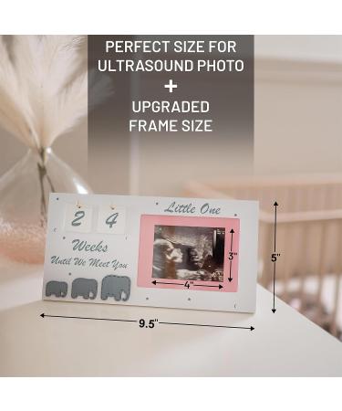 Baby First Scan Picture Frame - Ultrasound Image Frame Gifts for Expectant Mothers | Pregnancy Countdown Calendar - Buy Online on SooperMarket.com
