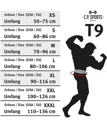 C.P.Sports Leather Powerlifting Belt with Power Buckle - Professional Training & Weight Lifting Belt for Fitness & Bodybuilding (M: 69-92cm Black) - Buy Online on SooperMarket.com