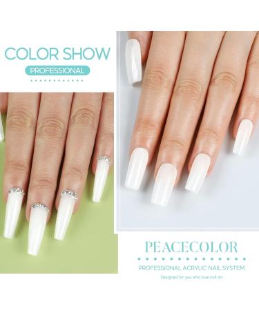 PEACECOLOR 8G 3PC White Acrylic Powder Set Acrylic Nail Kit Professional Acrylic Nail Powder Polymer for Acrylic Nail Extension Carving Nails No Nail Lamp Needed for Home and Salon Use color 178 - Buy Online on SooperMarket.com
