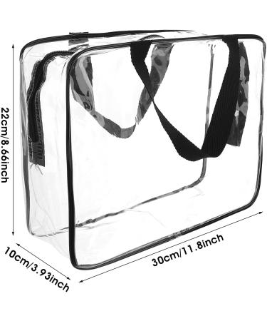 Sibba Clear Tote Bag | Large Transparent Makeup Storage Bag | Waterproof Cosmetic Organizer Handbag | Travel Accessory | Clear Fashion - Buy Online on SooperMarket.com