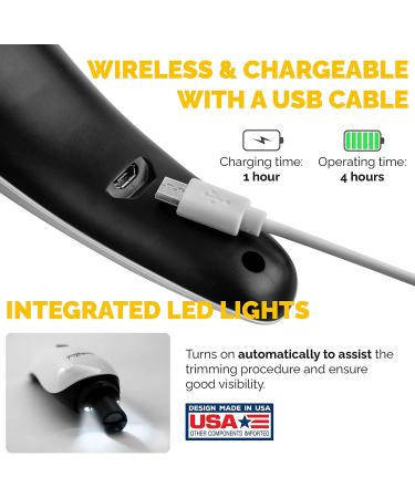 LuckyTail Dog Nail Grinder Trimmer: Professional 2-Speed Electric Pet Grooming Tool Kit | Quiet & Painless Paw Clipping | Rechargeable - Buy Online on SooperMarket.com