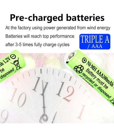 Buy 1.2V AAA 300mAh Ni-MH Rechargeable Batteries for Solar Lights - 20 Pack | Fast International Shipping - Buy Online on SooperMarket.com