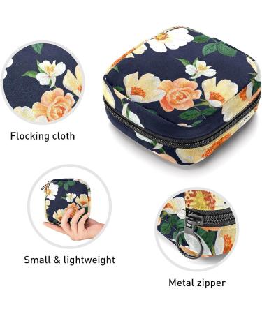 Anna Cowper Watercolor Flowers Sanitary Napkin Storage Bag | Feminine Menstrual Cup & Nursing Pad Holder | Portable Period Pouch for Women & Teen Girls | 1Pc Multi-colored - Buy Online on SooperMarket.com