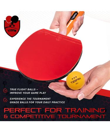 T2Spin Premium Ping Pong Gear - Table Tennis Set with 12 Balls | Ping Pong Accessories & Equipment - Buy Online on SooperMarket.com