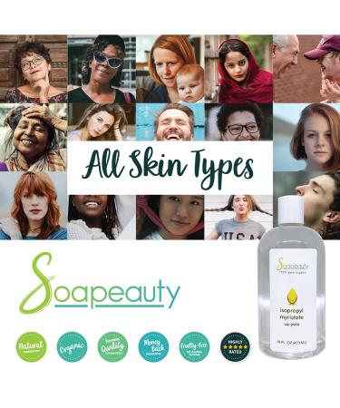 ISOPROPYL MYRISTATE Cosmetic Grade - Ideal for Soap Making, Fragrances, Shampoo, Creams & Lotions - Makeup Remover - Antiperspirants & Deodorants | 16 oz Pack | Sizes 2oz to 7 lbs - Buy Online on SooperMarket.com