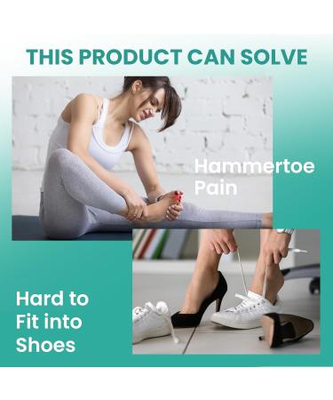 Welnove Hammer Toe Corrector: Toe Straightener - Bunion Corrector & Broken Toe 3 Different Size for Women and Men 6PCS Blue - Buy Online on SooperMarket.com
