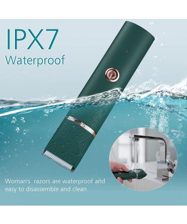 YBLNTEK Bikini Trimmer for Women - 2-in-1 Electric Razor for Pubic Hair Grooming - IPX7 Waterproof Body Trimmer for Arms, Legs, and Armpits - Buy Online on SooperMarket.com
