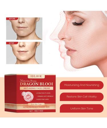 Dragon's Blood Easy Cream Placenta Dragon Blood Cream Royal Dragon Blood Cream Niacinamide for Post-Acne Marks Encapsulated Colour Pigments Black Oat Plump and Smooth Skin (50g) - Buy Online on SooperMarket.com