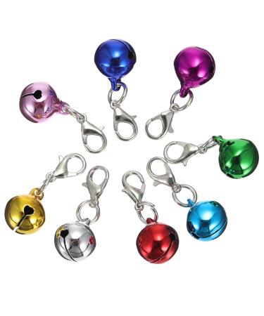 STOBOK 48 Pieces Random Loud Pet Hanging Puppy Collar Decorative Beads Collar Purse Key Ring Back Marker and Craft Bells Alarm Bells Car MM Bell Holder Random Color