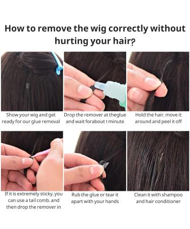 Wig Glue Remover Hair Tape Extensions Remover Tape in Extensions Adhesive Residue Remover for Hair Replacement Lace Front Wig Poly Hairpieces Toupee Cosmetic Hair Systems Bonding WigGlueRemover - Buy Online on SooperMarket.com