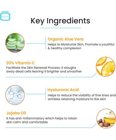 OMIC Antioxidant Vitamin C Serum | Helps to Moisturize Skin Boost Skin Collagen | Brighten Hydrate & Plump Skin | Anti Aging & Wrinkle Facial Serum | 1 fl oz / 30 ml - Buy Online on SooperMarket.com