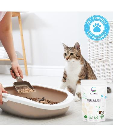 Gizmo Pet Supplies Organic Cat Litter Odour Eliminator All-Natural and Non-Scented Planet-Friendly Deodorizer for Fresh, Odour-Free Cat Litter - Buy Online on SooperMarket.com