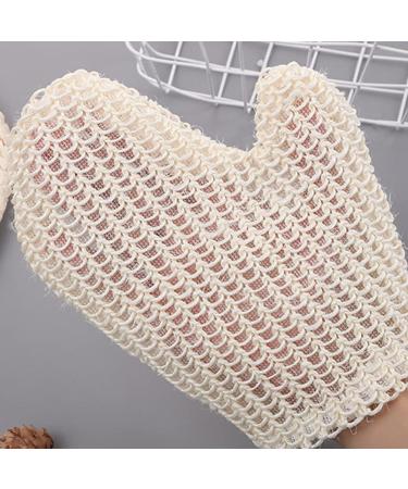 Cabilock 2Pcs Exfoliating Bath Gloves - Sisal Body Scrubber Mitts for Dead Skin Cell Removal - Ideal for Spa and Self-Care - Buy Online on SooperMarket.com