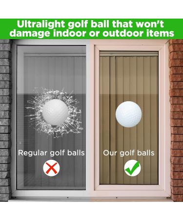 120 Pcs Plastic Golf Balls for Indoor Outdoor Training with Mesh Bags - White - Buy Online on SooperMarket.com