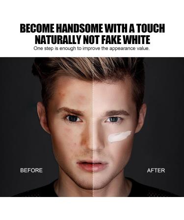 Men's Makeup Face Cream Mens Concealer Mens Face Moisturiser White Concealer Dark Circle Concealer Hydrating Face Cream Face Care for Even Skin Tone Moisturizing Spots Covering 50g - Buy Online on SooperMarket.com