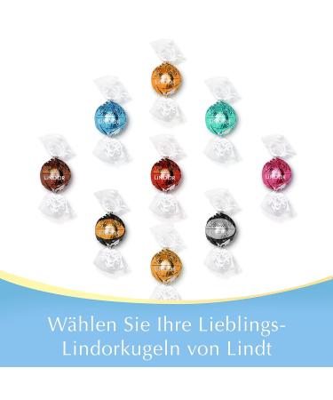 Buy Lindt Chocolate Lindor Whole Milk Mixture 137g | 10 Melting Fillings | Gourmet Praline Gift Pack - Buy Online on SooperMarket.com