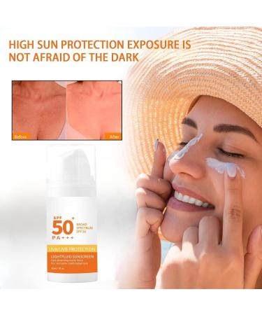 Trendyfave SPF 50+ Sunscreen Sun Cream For High Sun Protection Sun Screen for Summer Moisturising Sun Cream Protects Delicate Skin Against Sunburn and Long-Term UV Damage Travel Size 50g - Buy Online on SooperMarket.com