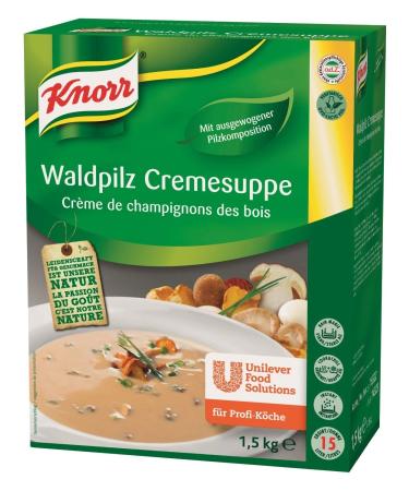 Knorr forest mushroom cream soup dry mix (with mushrooms directly from the forest) 1 Pack (1 x 1.5 kg) forest mushroom cream soup 1.5 kg (1 Pack)