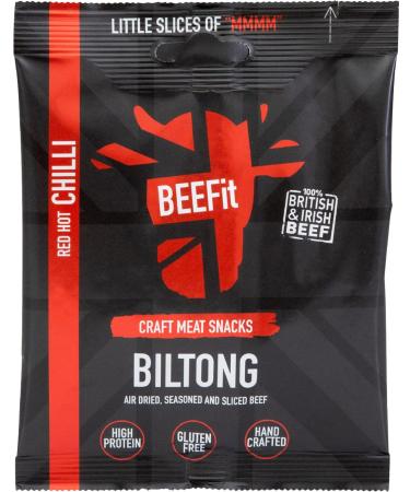 BEEFIT RED HOT CHILLI BILTONG 30G - 12 Pack
