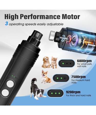 Journeyside 3-Speed Claw Grinder for Dogs & Cats | Quiet LED-Enhanced Nail Trimmer for All Sizes - Buy Online on SooperMarket.com