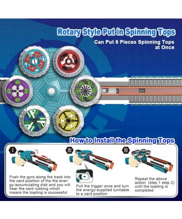 Obest Martial Cord Set - Battling Tops with Burst Launcher | Turbo Magic Hexa Core Rotating Detonation Gift for Kids - Buy Online on SooperMarket.com