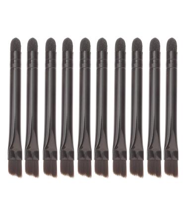 KALLORY 10 Pcs Eye Shadow Brush Makeup Applicator Eye Defining Brush Sponge Makeup Brush The Face Miss Blush 5.8X0.7X0.5CM Black