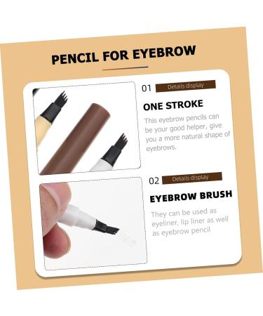 CANIGHT 4pcs Four Forked Eyebrow Pencil Cosmetic Four-head Eyebrow Pens Eye Makeup Pencil Eyebrow Filler Abs - Buy Online on SooperMarket.com