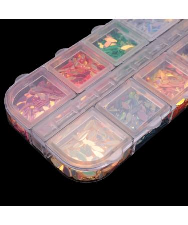Desikixudy 3D Shape New Nail Clear Nail Pearl Diy Nail Art Decorations Rhinestone Manicure Tools 3# Colorful Vest Sequins - Buy Online on SooperMarket.com