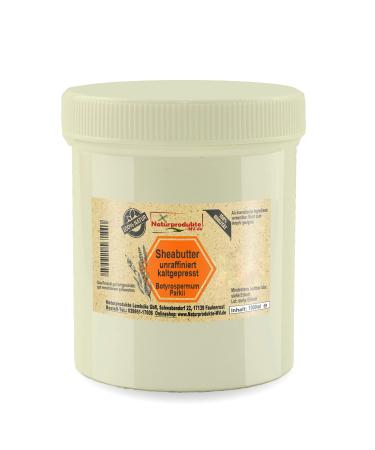 Shea butter unrefined cold pressed (1000g) raw natural Shea Butter 1kg 1 l (1 pack)
