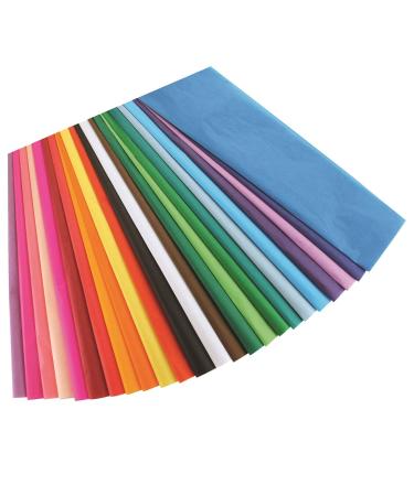 Hygloss Products Bleeding Tissue Assortment- Multi-Color Assortment 12 x 18 Inch  50 Sheets 12x18-Inch 50 Sheets