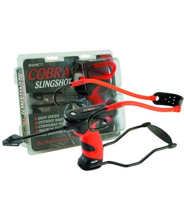 Barnett 160433 Outdoors Cobra Slingshot with Stabilizer and Brace,Red/Black