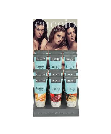 Cuccio Naturale Milk and Honey Butter Scrub - 4 Oz - Exfoliates, Hydrates, and Nourishes for Soft, Radiant Skin | Non-Oily Formula for 24-Hour Moisture - Buy Online on SooperMarket.com