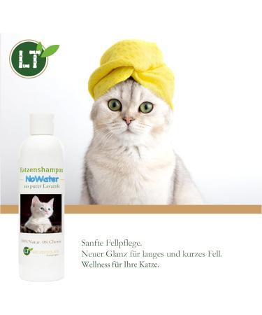 Cat Shampoo No Water | Bio Gentle Care for Sensitive Cats | 250ml Lavaerde - Rinse-Free Formula for Water-Shy Cats - Buy Online on SooperMarket.com
