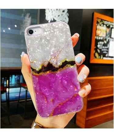 ARSTVEC iPhone SE 2022/2020 Case | Pink Gold Glitter & Pearl Gloss TPU Case for iPhone 8/7/SE2/SE3 | Slim Soft Sparkling Design for Women - Buy Online on SooperMarket.com