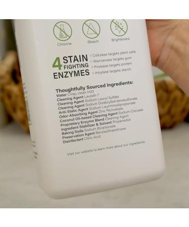 Buy Athletic Sport Active Wear Laundry Detergent - 4x Plant-Based Formula with Enzymes | Fragrance-Free Odor & Stain Remover for Optimal Performance - Buy Online on SooperMarket.com