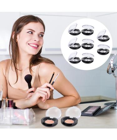 KALLORY 8pcs Makeup Blush & Eyeshadow Containers Set for Women - Empty Storage Box Pallet in Black - Buy Online on SooperMarket.com