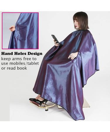 Waterproof Hair Cutting Cape with Hand Holes for Salon Clients - Gray - Buy Online on SooperMarket.com