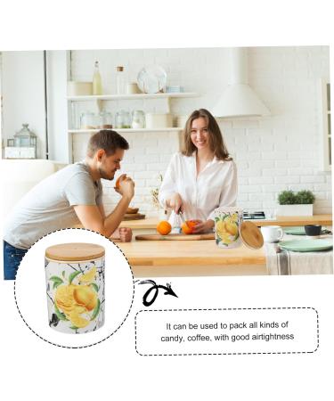 ABOOFAN 1pc Ceramic Airtight Jar Food Jar Candy Wood - Buy Online on SooperMarket.com