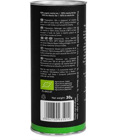 Organic Moya Matcha Tea Green Powder 30g Traditional Grade (II) | Ideal for Lattes, Smoothies, and Lemonades | Pack of 1 - Buy Online on SooperMarket.com