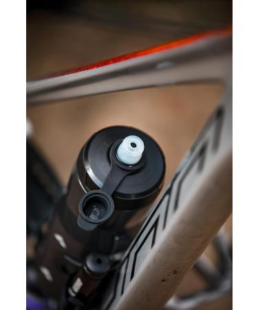 Zefal Sense Soft No Mud Bicycle Bottle - 800ml BPA-Free MTB Water Bottle with Mud Protection - Smoke Black - Buy Online on SooperMarket.com