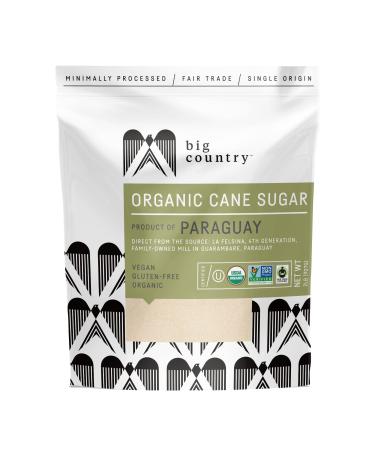 Big Country Organic Cane Sugar Fair Trade Non GMO Vegan Gluten Free 2 Pound (Pack of 6)