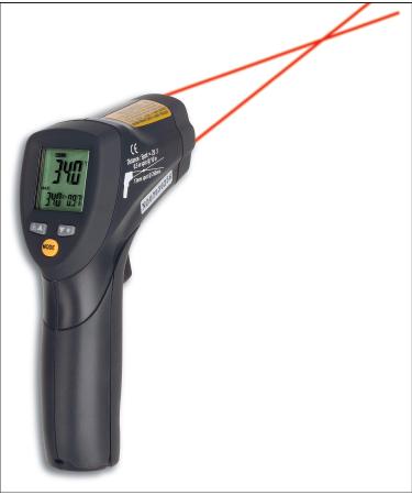 TFA Dostmann Scantem Temmometer touchless measurement of the surface temperature -50 C to 800 C for professional use L 42 x B 85 x H 152 mm