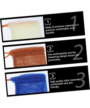 FOYTOKI 8 Pcs Soap Bag Foaming Net Bath Soap Liquid Bag Rapid Drying Towel Bubble Soap Nylon - Buy Online on SooperMarket.com